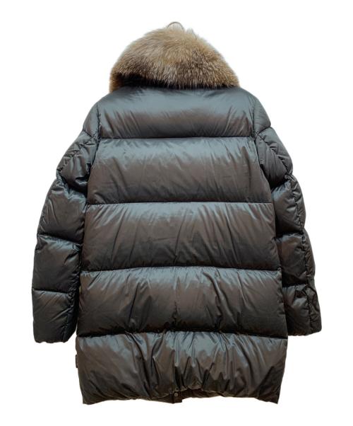 MONCLER（モンクレール）MONCLER (モンクレール) ファー付ダウンコート ブラック サイズ:2の古着・服飾アイテム