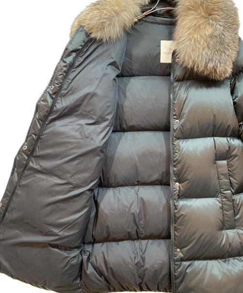 MONCLER（モンクレール）MONCLER (モンクレール) ファー付ダウンコート ブラック サイズ:2の古着・服飾アイテム