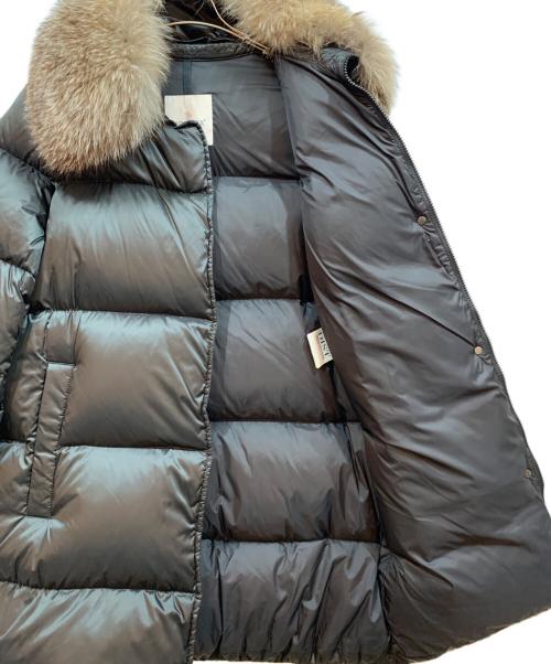 MONCLER（モンクレール）MONCLER (モンクレール) ファー付ダウンコート ブラック サイズ:2の古着・服飾アイテム