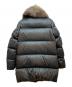 MONCLER (モンクレール) ファー付ダウンコート ブラック サイズ:2：70000円