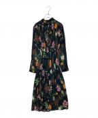 Ameriアメリ）の古着「COCO FLOWER DRESS（ココフラワードレス）0181540302」｜ブラック