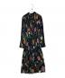 Ameri（アメリ）の古着「COCO FLOWER DRESS（ココフラワードレス）0181540302」｜ブラック