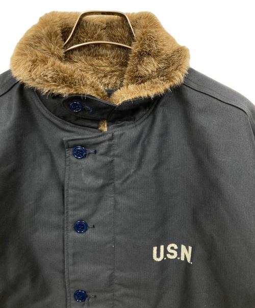HOUSTON（ヒューストン）HOUSTON (ヒューストン) N-1デッキジャケット ネイビー サイズ:44の古着・服飾アイテム