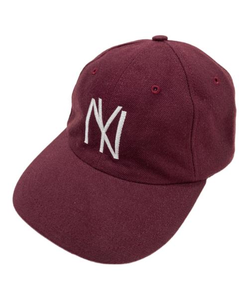 COOPERSTOWN BALL CAP（クーパーズタウンボールキャップ）COOPERSTOWN BALL CAP (クーパーズタウンボールキャップ) ウールキャップ ボルドーの古着・服飾アイテム