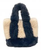 LAUTRE AMONT×GOOD GRIEF!ロートレアモン×グッドグリーフ）の古着「別注 FAUX FUR TOTE BAG SMALL」｜ホワイト×ネイビー