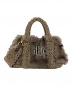 L'appartement×GOOD GRIEF!アパルトモン×グッドグリーフ）の古着「別注 GCA EMB FAUX FUR PINT TOTE」｜ブラウン