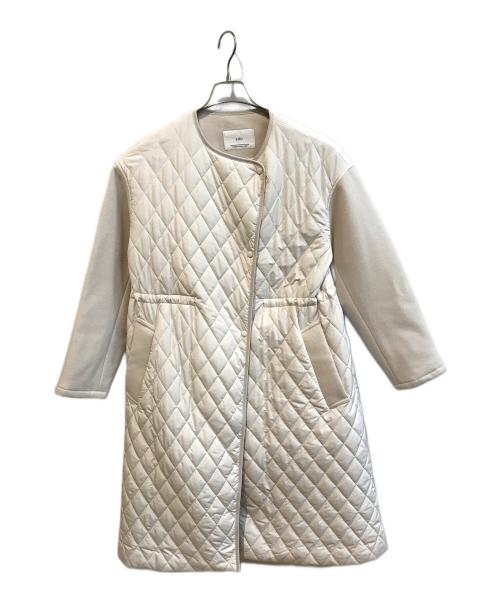 INED（イネド）INED (イネド) コンビキルティングコート アイボリー サイズ:Mの古着・服飾アイテム