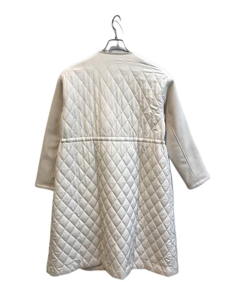 INED（イネド）INED (イネド) コンビキルティングコート アイボリー サイズ:Mの古着・服飾アイテム