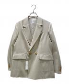 MACPHEEマカフィー）の古着「ウールギャバジンダブルブレストジャケット」｜ベージュ