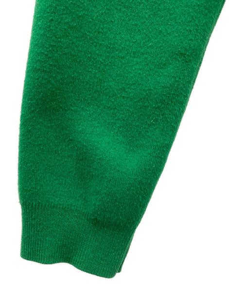 CABAN（キャバン）CABAN (キャバン) コットンカシミヤ クルーネックカーディガン グリーン サイズ:XSの古着・服飾アイテム