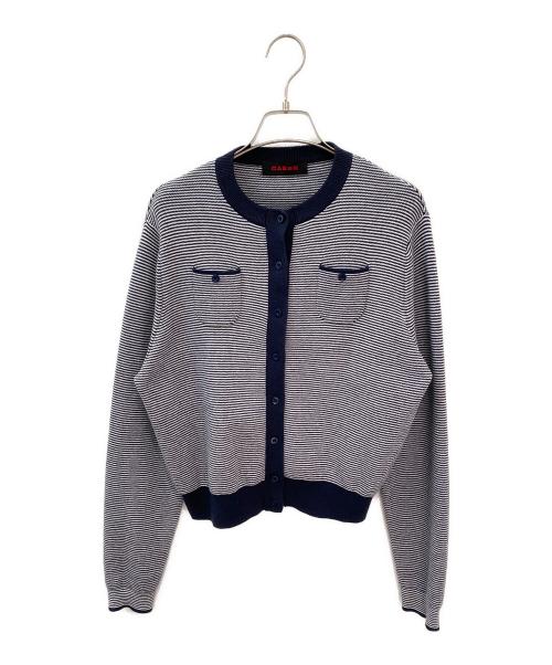 CABAN（キャバン）CABAN (キャバン) コットンカシミヤ クルーネックカーディガン ネイビー サイズ:Sの古着・服飾アイテム