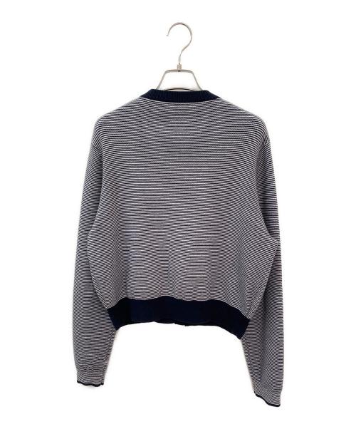 CABAN（キャバン）CABAN (キャバン) コットンカシミヤ クルーネックカーディガン ネイビー サイズ:Sの古着・服飾アイテム