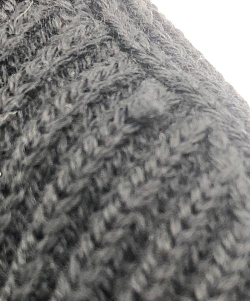 BATONER（バトナ―）BATONER (バトナ―) SOLID WOOL RIB POLO ZIP UP CARDIGAN ブラック サイズ:3の古着・服飾アイテム