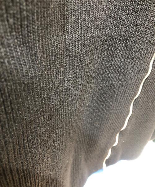 BATONER（バトナ―）BATONER (バトナ―) SOLID WOOL RIB POLO ZIP UP CARDIGAN ブラック サイズ:3の古着・服飾アイテム