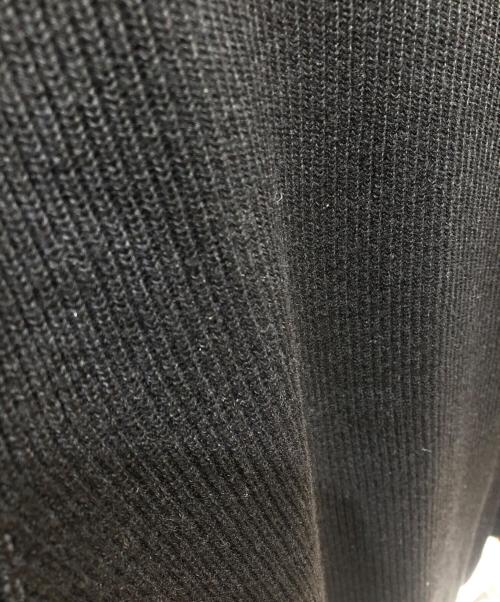 BATONER（バトナ―）BATONER (バトナ―) SOLID WOOL RIB POLO ZIP UP CARDIGAN ブラック サイズ:3の古着・服飾アイテム