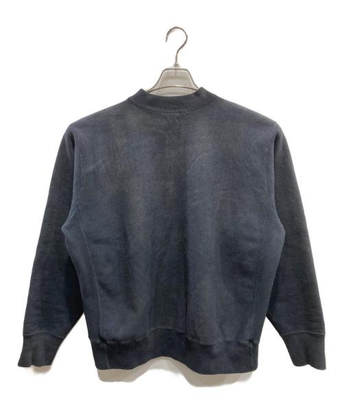 A.PRESSE（アプレッセ）A.PRESSE (アプレッセ) Vintage Half Zip Rib Collar Sweatshirt ブラック サイズ:4の古着・服飾アイテム