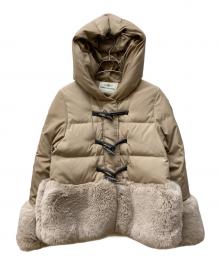 GRACE CONTINENTAL（（グレースコンチネンタル）の古着「ダッフルショートダウンジャケット」｜ベージュ