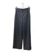 CLANEクラネ）の古着「ハイウエストワイドパンツ」｜グレー