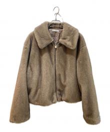 ESTNATION（エストネーション）の古着「エコファーショートブルゾン」｜モカ