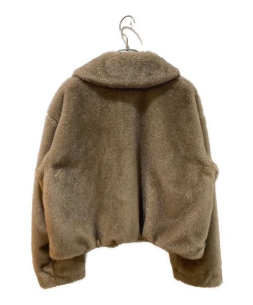 ESTNATION（エストネーション）ESTNATION (エストネーション) エコファーショートブルゾン モカ サイズ:FREEの古着・服飾アイテム