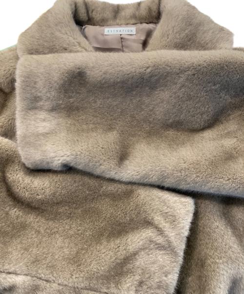 ESTNATION（エストネーション）ESTNATION (エストネーション) エコファーショートブルゾン モカ サイズ:FREEの古着・服飾アイテム