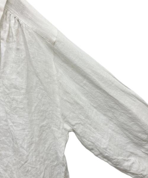 journal standard luxe（ジャーナルスタンダード ラックス）journal standard luxe (ジャーナルスタンダード ラックス) フレンチリネン フリルパフブラウス ホワイト サイズ:Free 未使用品の古着・服飾アイテム