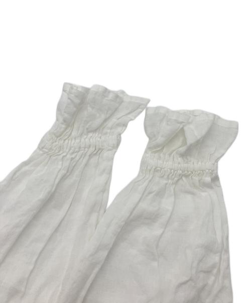 journal standard luxe（ジャーナルスタンダード ラックス）journal standard luxe (ジャーナルスタンダード ラックス) フレンチリネン フリルパフブラウス ホワイト サイズ:Free 未使用品の古着・服飾アイテム