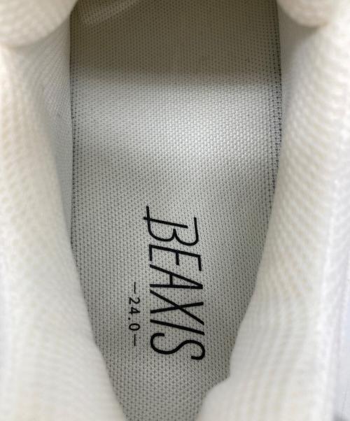 BEAXIS（ビーアクシス）BEAXIS (ビーアクシス) スニーカー ホワイト サイズ:24㎝の古着・服飾アイテム