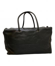 Bea Mombaers×journal standard luxe（ベア・モンバース×ジャーナルスタンダード ラックス）の古着「レザーボストンバッグ」｜ブラック