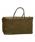 Bea Mombaers×journal standard luxeベア・モンバース×ジャーナルスタンダード ラックス）の古着「レザーボストンバッグ」｜カーキ