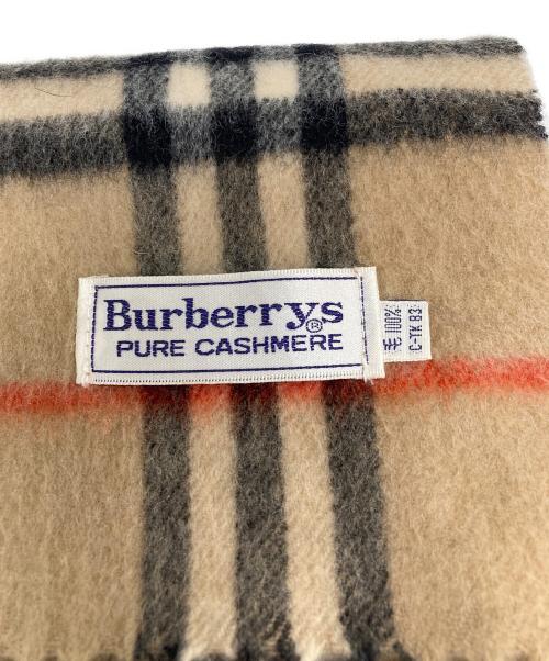 Burberry's（バーバリーズ）Burberry's (バーバリーズ) ノバチェックカシミヤマフラー ブラウンの古着・服飾アイテム