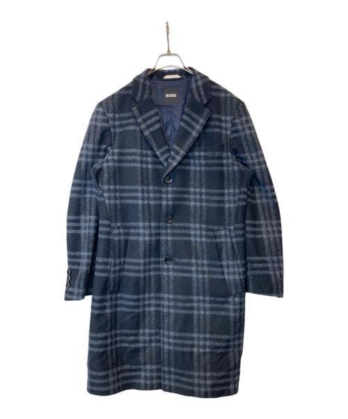 BOSS（ボス）BOSS (ボス) JERSEY COAT 50479591 コート ネイビー サイズ:48の古着・服飾アイテム