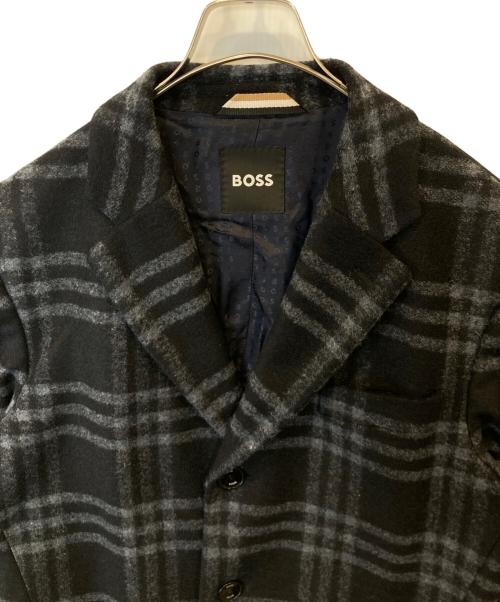 BOSS（ボス）BOSS (ボス) JERSEY COAT 50479591 コート ネイビー サイズ:48の古着・服飾アイテム