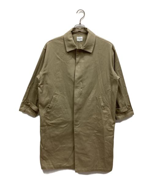 URBAN RESEARCH DOORS（アーバンリサーチドアーズ）URBAN RESEARCH DOORS (アーバンリサーチドアーズ) コットンツイルステンカラーコート ベージュ サイズ:1の古着・服飾アイテム