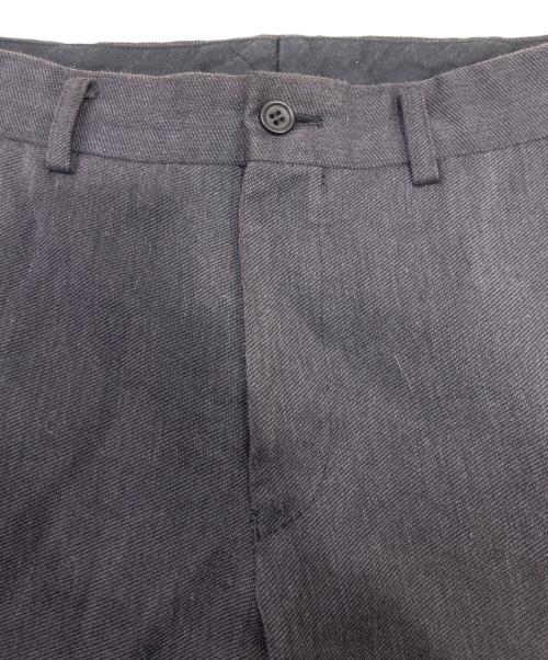 COMME des GARCONS HOMME（コムデギャルソン オム）COMME des GARCONS HOMME (コムデギャルソン オム) ポリ縮絨スラックスパンツ ブラウン サイズ:XSの古着・服飾アイテム