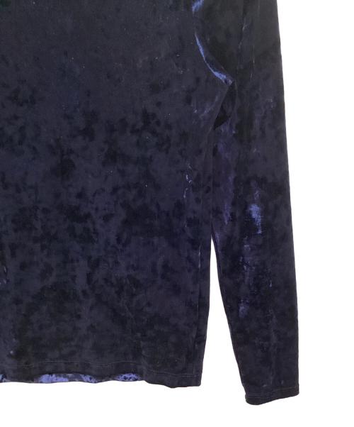 MACPHEE（マカフィー）MACPHEE (マカフィー) ベロア ロングスリーブプルオーバー ネイビー サイズ:Sの古着・服飾アイテム