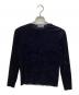 MACPHEE（マカフィー）の古着「ベロア ロングスリーブプルオーバー」｜ネイビー