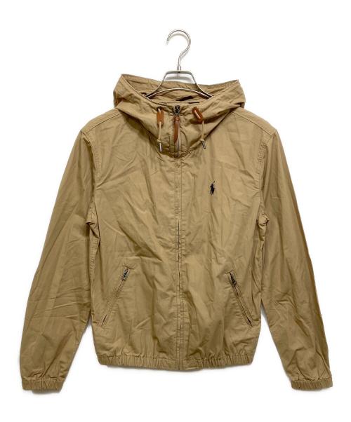 POLO RALPH LAUREN（ポロ・ラルフローレン）POLO RALPH LAUREN (ポロ・ラルフローレン) ジップフーディジャケット ベージュ サイズ:XSの古着・服飾アイテム