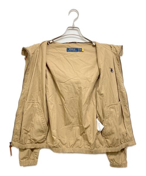 POLO RALPH LAUREN（ポロ・ラルフローレン）POLO RALPH LAUREN (ポロ・ラルフローレン) ジップフーディジャケット ベージュ サイズ:XSの古着・服飾アイテム