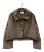 Lily Brownリリーブラウン）の古着「バリエファーショートコート」｜ブラウン