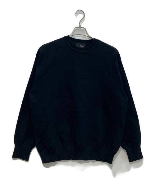 loin.（ロワン）loin. (ロワン) コットンニットセーター　4LN0001 ブラック サイズ:36の古着・服飾アイテム