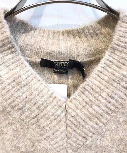 SEVENTY VENEZIA（セブンティ ヴェネツィア）SEVENTY VENEZIA (セブンティ ヴェネツィア) アルパカ混ニット ベージュ サイズ:42 未使用品の古着・服飾アイテム