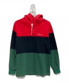 SUPREMEシュプリーム）の古着「15AW Block Striped Hooded Rugby」｜マルチカラー