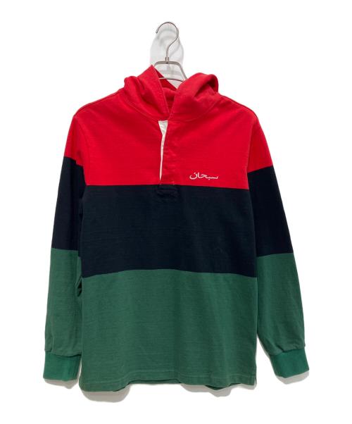 SUPREME（シュプリーム）Supreme (シュプリーム) 15AW Block Striped Hooded Rugby マルチカラー サイズ:Mの古着・服飾アイテム