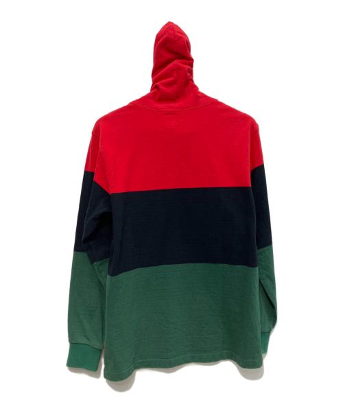 SUPREME（シュプリーム）Supreme (シュプリーム) 15AW Block Striped Hooded Rugby マルチカラー サイズ:Mの古着・服飾アイテム