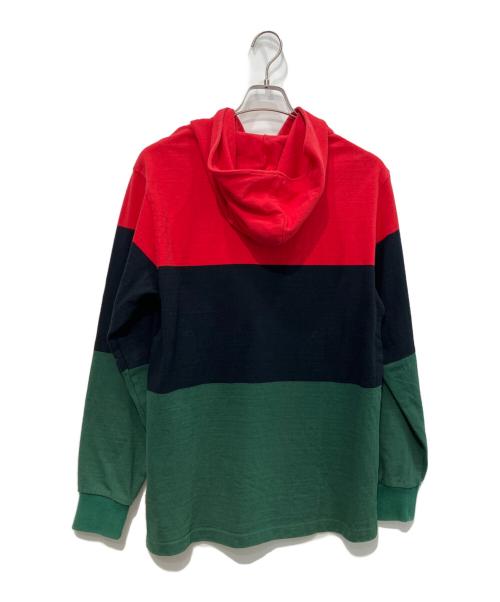 SUPREME（シュプリーム）Supreme (シュプリーム) 15AW Block Striped Hooded Rugby マルチカラー サイズ:Mの古着・服飾アイテム