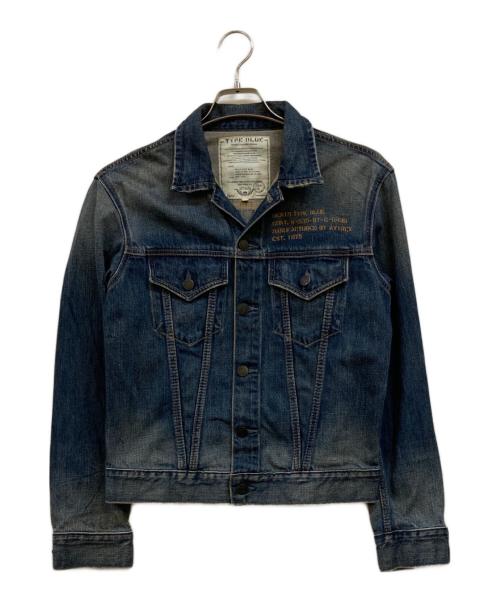 AVIREX（アヴィレックス）AVIREX (アヴィレックス) VINTAGE TYPE-BULE ピンナップガール デニムジャケット インディゴ サイズ:Ｍの古着・服飾アイテム