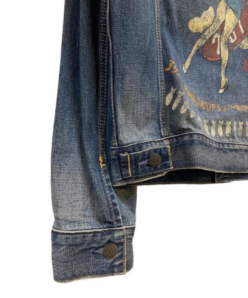 AVIREX（アヴィレックス）AVIREX (アヴィレックス) VINTAGE TYPE-BULE ピンナップガール デニムジャケット インディゴ サイズ:Ｍの古着・服飾アイテム
