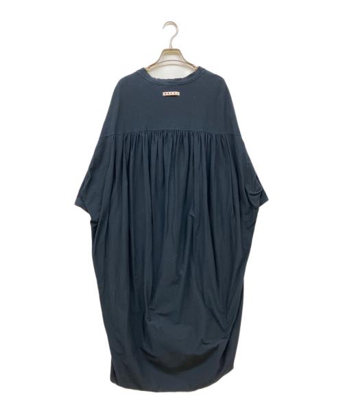 MARNI（マルニ）MARNI (マルニ) バックギャザードルマンワンピース ブラック サイズ:40の古着・服飾アイテム