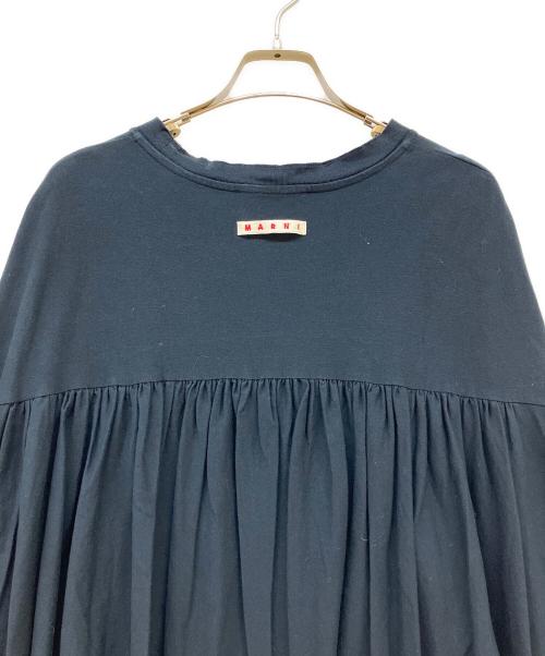 MARNI（マルニ）MARNI (マルニ) バックギャザードルマンワンピース ブラック サイズ:40の古着・服飾アイテム